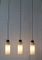 Lampada da soffitto a tre braccia in vetro opalino, anni '60, Immagine 2