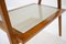 Vintage Glass and Wood Console Table, 1970s, Image 6