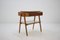 Table Console Vintage en Verre et en Bois, 1970s 1