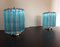 Vintage Italian Glass Quadriedri Table Lamps, 1981, Set of 2, Image 2