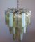 Vintage Italian Chrome Plating and Glass Chandelier, 1982 4