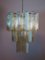 Vintage Italian Chrome Plating and Glass Chandelier, 1982, Image 1