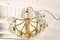 Mid-Century German Brass and Molded Glass Chandelier from Sische, 1960s 2