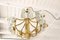 Mid-Century German Brass and Molded Glass Chandelier from Sische, 1960s, Image 2