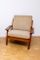 Danish Teak and Wool Lounge Chair from Glostrup, 1970s, Image 2