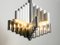 Large Italian Chromed Metal Chandelier by Gaetano Sciolari, 1960s, Image 3