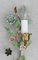 Appliques Murales Florales Vintage, Italie, Set de 2 2