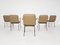 Beige Leatherette and Metal Dining Chairs, 1960s, Set of 6 5