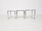 Vintage Danish Chrome and Smoked Glass Nesting Tables, 1970s, Set of 3 9