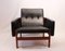 Danish Leather & Teak Lounge Chair & Footstool by Jørgen Bækmark for FDB, 1960s, Set of 2 2