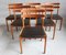 Danish Teak Chairs with Oak Legs by Poul M. Volther, 1960s, Set of 6, Image 5