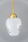 Art Deco Brass and Glass Pendant Lamp, 1930s, Image 3