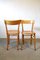 Vintage Italian Beech Osteria Chairs, 1970s, Set of 2 2