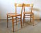 Vintage Italian Beech Osteria Chairs, 1970s, Set of 2 5