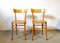 Vintage Italian Beech Osteria Chairs, 1970s, Set of 2 1