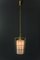 Brass and Frosted Glass Pendant Lamp by J.T. Kalmar, 1950s, Image 2