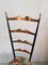 Set of Mid-Century Italian Charivari Chairs with Flower Fabric, 1950s 5