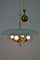 Mid-Century Italian Adjustable Brass Ceiling Lamp, 1950s, Image 7