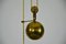 Mid-Century Italian Adjustable Brass Ceiling Lamp, 1950s 5