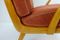 Mid-Century German Cherry and Wool Lounge Chair, 1950s 6