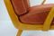 Mid-Century German Cherry and Wool Lounge Chair, 1950s, Image 6