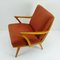 Mid-Century German Cherry and Wool Lounge Chair, 1950s, Image 7