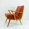 Mid-Century German Cherry and Wool Lounge Chair, 1950s, Image 1