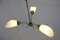 Vintage Brass and Glass Ceiling Lamp, 1970s, Image 6