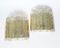 Apliques alemanes de cristal hielo y latón de Doria Leuchten, años 60. Juego de 2, Imagen 5