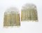 German Structured Ice Glass and Brass Sconces from Doria Leuchten, 1960s, Set of 2, Image 5