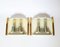 German Structured Ice Glass and Brass Sconces from Doria Leuchten, 1960s, Set of 2 8