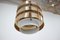 Vintage German Brass Ceiling Lamp, 1980s, Image 3