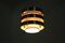 Vintage German Brass Ceiling Lamp, 1980s, Image 4