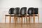 French Maple Pegase Chairs by Pierre Guariche for Baumann, 1960s, Set of 6 5