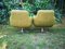 Fabric and Metal Swivel Chairs, 1960s, Set of 2 6