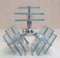 Italian Chrome Plating and Cut Glass Chandelier from Fontana Arte, 1970s 4