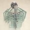 Italienischer Kronleuchter aus verchromtem Metall & geschliffenem Glas von Fontana Arte, 1970er 3