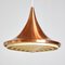 Vintage Funnel-Shaped Copper Pendant, 1970s, Image 1