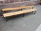 Mid-Century French Beech & Iron School Bench from Mullca, 1960s 1