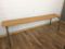 Mid-Century Industrial French Beech Benches, 1960s, Set of 2 1