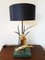 Italian Brass and Marble Table Lamp by L. Galeotti, 1970s, Image 1