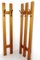 Wood and Anodized Aluminum Coat Racks, 1960s, Set of 2 10