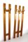 Wood and Anodized Aluminum Coat Racks, 1960s, Set of 2, Image 1