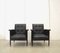 French Leather Lounge Chairs by Jacques Quinet, 1960s, Set of 2 14
