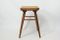 Mid-Century Beech Rustic Stool with Seagrass Seat, 1950s 3