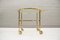 German Brass & Glass Trolley from Vereinigte Werkstätten München, 1950s, Image 4