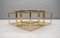 Hollywood Regency Brass & Smoked Glass Nesting Coffee Table Set, 1960s, Set of 3 8