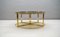 Hollywood Regency Brass & Smoked Glass Nesting Coffee Table Set, 1960s, Set of 3 10
