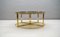 Hollywood Regency Brass & Smoked Glass Nesting Coffee Table Set, 1960s, Set of 3, Image 10