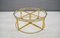 Hollywood Regency Brass & Smoked Glass Nesting Coffee Table Set, 1960s, Set of 3 12